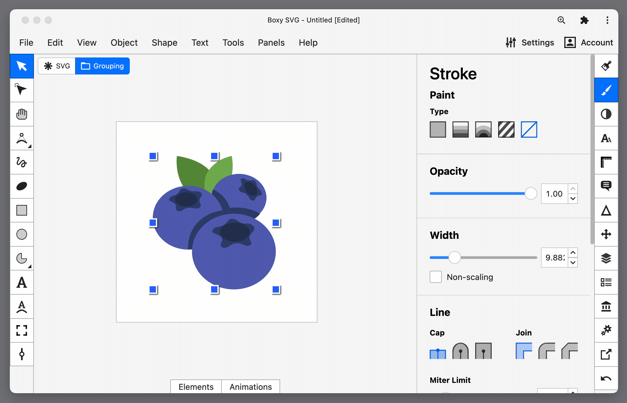 Increase font size in UI - Boxy SVG Editor, image size:2180x1402